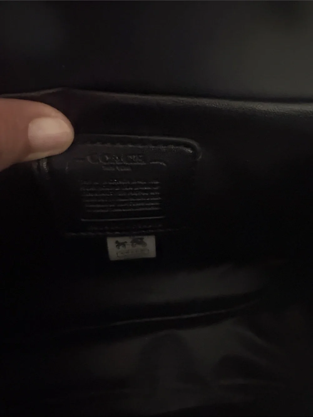 Coach Brown Signature Satchel with Black Leather Flap